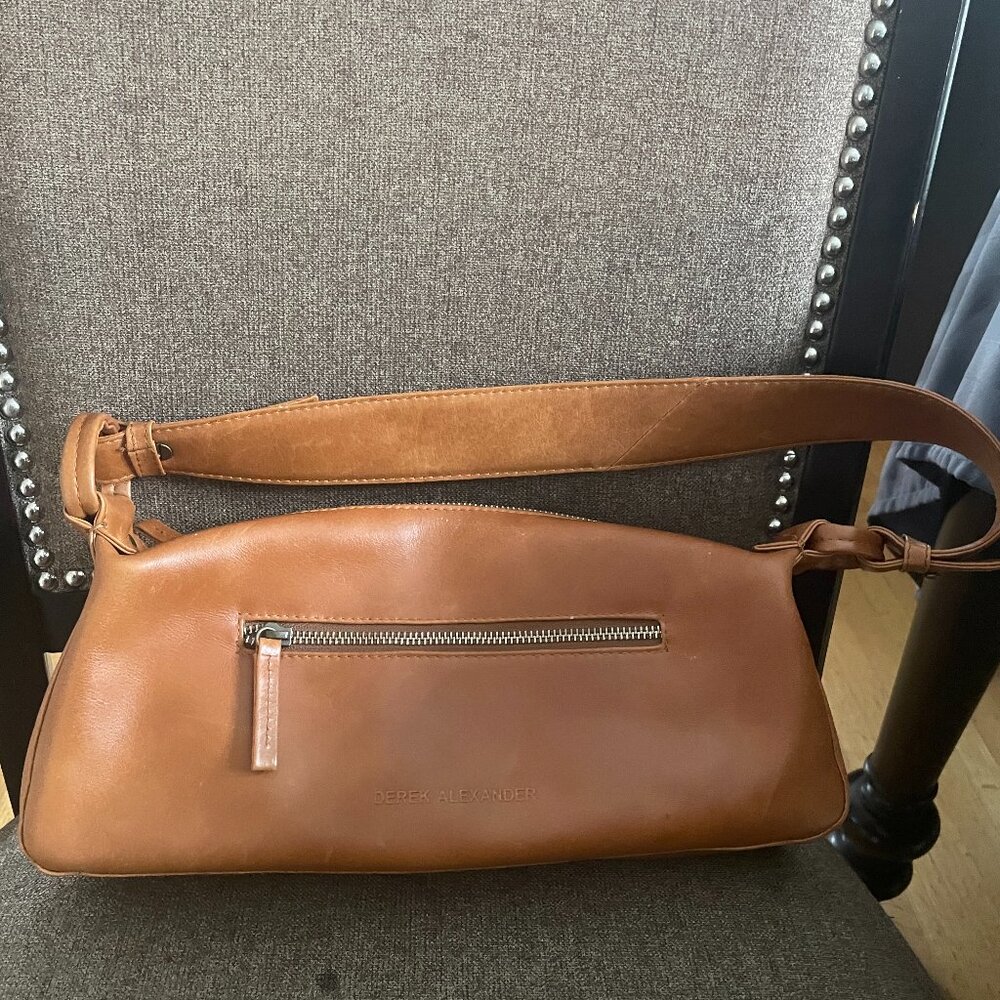 Derek Alexander Tan Leather Shoulder Bag